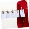 Zerodeko 125pcs Christmas Wooden Clips Photo Holders Light String Tree Clothespins for Holiday Decor Snowflake for Photo Displays and Crafts view 4