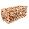 Amosfun 1pc Woven Tissue Storage Box for Living Room and Kitchen Light Yellow Seagrass Design Household Napkin Holder Stylish Tissue Box Organizer for Home view 1