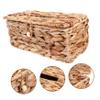 Amosfun 1pc Woven Tissue Storage Box for Living Room and Kitchen Light Yellow Seagrass Design Household Napkin Holder Stylish Tissue Box Organizer for Home view 3