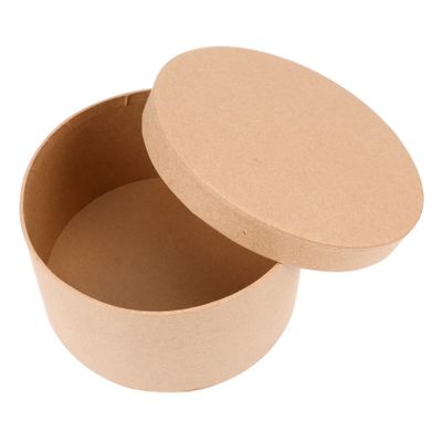 OUNONA 1set Round Baking Paper Box for Cookies Desserts and Treats Durable Household Biscuit Containers for Family Grocery and Catering Use