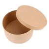 OUNONA 1set Round Baking Paper Box for Cookies Desserts and Treats Durable Household Biscuit Containers for Family Grocery and Catering Use view 1
