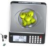 ACNHLI 66LB30KG Price Scale, Calculate The Price, Dual LCD Screen, Stainless Steel Countertop, Piecework and Net Weighing view 1