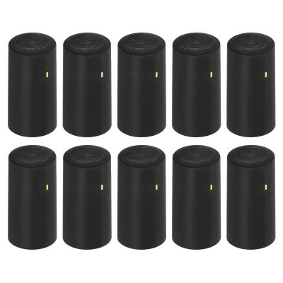 uxcell 50Pcs PVC Heat Shrink Wine Bottle Caps, 30mm/1.18" Wine Shrink Wrap Sleeves Caps Shrink Cap Bottle Seals for Making Wine Cellars and Home Use, Black