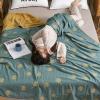 LGYKUMEG Cooling Cotton Queen Size Blanket,Lightweight Blanket for Bed,Super Soft Breathable Woven Blanket for All Seasons Bed and Sofa,F,79"x91" view 3