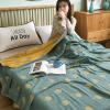 LGYKUMEG Cooling Cotton Queen Size Blanket,Lightweight Blanket for Bed,Super Soft Breathable Woven Blanket for All Seasons Bed and Sofa,F,79"x91" view 4