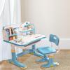 Washranp Kids Functional Desk and Chair Set,Children Learning Desk,Cartoon Pattern,Height Adjustable Height Study Table with Drawer,Desk for Kids with Tiltable Desktop,Storage Drawer for Boys Girls view 3