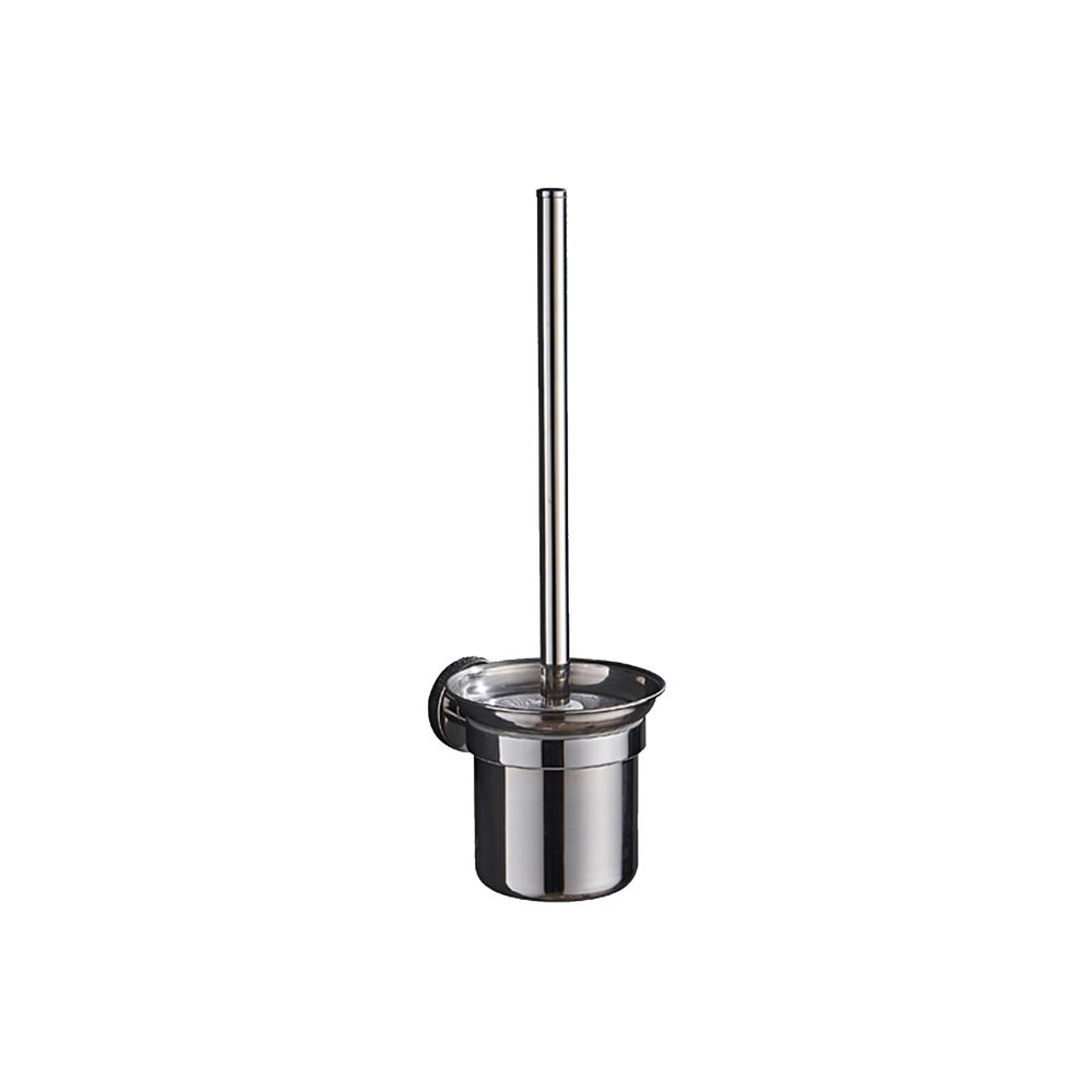 GERRIT Toilet Brush and Holder,Stainless Steel Lid Handle,Free Punching Toilet Bathroom Toilet Brush Holder Wall Hanging,201 Glass,36 * 13.8(cm) (Color : 304 Drain Steel Cup, Size : 36 * 13.8(cm))