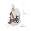 Resin Mini House Ornament, Christmas Tree Decoration, Small Home Decor view 4