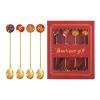 ONUIFIKE Silverware Set, 4/16/24/32 Pieces 304 Stainless Steel Creative Dessert Spoon Coffee Stirring Spoon Gift Box, Cutlery Flatware Set (Color : Gold, Size : 6Set-24Pcs) view 1