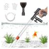 ZHUAYSEJXA Manual Water Changer Fish Tank Cleaning Tool Aquarium Sand Gravel Cleaner Siphon Principle (Color : AS666) view 2