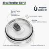 30 oz Tumbler Lids,Magnetic Tumbler Lid Replacement for YETI,BPA Free 2 Pack Purple Tumbler Lids & 3 Pack Magnetic Slider view 3