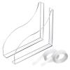 2Pcs Shower Splash Guard, Bathtub Splash Guard Shower Water Guard Splash Guard for Bathtub Kids Shower Corner Guard for Home view 1