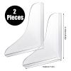 2Pcs Shower Splash Guard, Bathtub Splash Guard Shower Water Guard Splash Guard for Bathtub Kids Shower Corner Guard for Home view 4