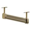 Black Closet Pole For Laundry Room Aluminum Alloy, Top-mounted Height Adjustable Silent Hanging Rod Heavy Duty , Clothes Rail With Fittings Pantry 4 10 15 20 25 31 Inchs ( Color : U Champagne , Size : view 1