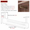 Black Closet Pole For Laundry Room Aluminum Alloy, Top-mounted Height Adjustable Silent Hanging Rod Heavy Duty , Clothes Rail With Fittings Pantry 4 10 15 20 25 31 Inchs ( Color : U Champagne , Size : view 2