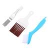 Yardenfun 1set Air Conditioner Fin Cleaning Brush Stainless Steel Coil Comb Tool for Efficient Condenser Cleaning Includes Brushes Brown Metal for Home and Refrigeration Use view 1
