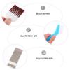 Yardenfun 1set Air Conditioner Fin Cleaning Brush Stainless Steel Coil Comb Tool for Efficient Condenser Cleaning Includes Brushes Brown Metal for Home and Refrigeration Use view 4
