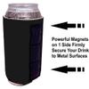 Blank Magnetic Can Coolie (100 Pack, Black) view 2