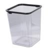 Cabilock Transparent Square Waste Basket Trash Can for Home Office Bedroom and Bathroom Modern and Organizing Items view 1