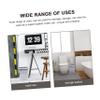 Cabilock Transparent Square Waste Basket Trash Can for Home Office Bedroom and Bathroom Modern and Organizing Items view 2