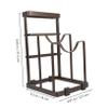 Cabilock Unique Pot Lid Storage Cutting Board Rack Kitchen Cabinet Organizers Tumbler Lid Organizer for Kitchen view 2