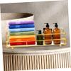 Amosfun Bathroom Countertop Organizer Shelf Stylish Desktop Storage Rack for Toiletries Cosmetics and Perfume Multi-Functional Rack for Kitchen Bathroom and Bedroom and Easy to Install view 4