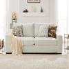 ABCASA 85" Oversized 3-Seater Couches for Living Room,Modern Linen Sofa with Removable Cover, Wide Armrest, Solid Wood Frame, Loveseat Sofa for Bedroom Office Apartment, Easy to Assemble, Ivory view 1
