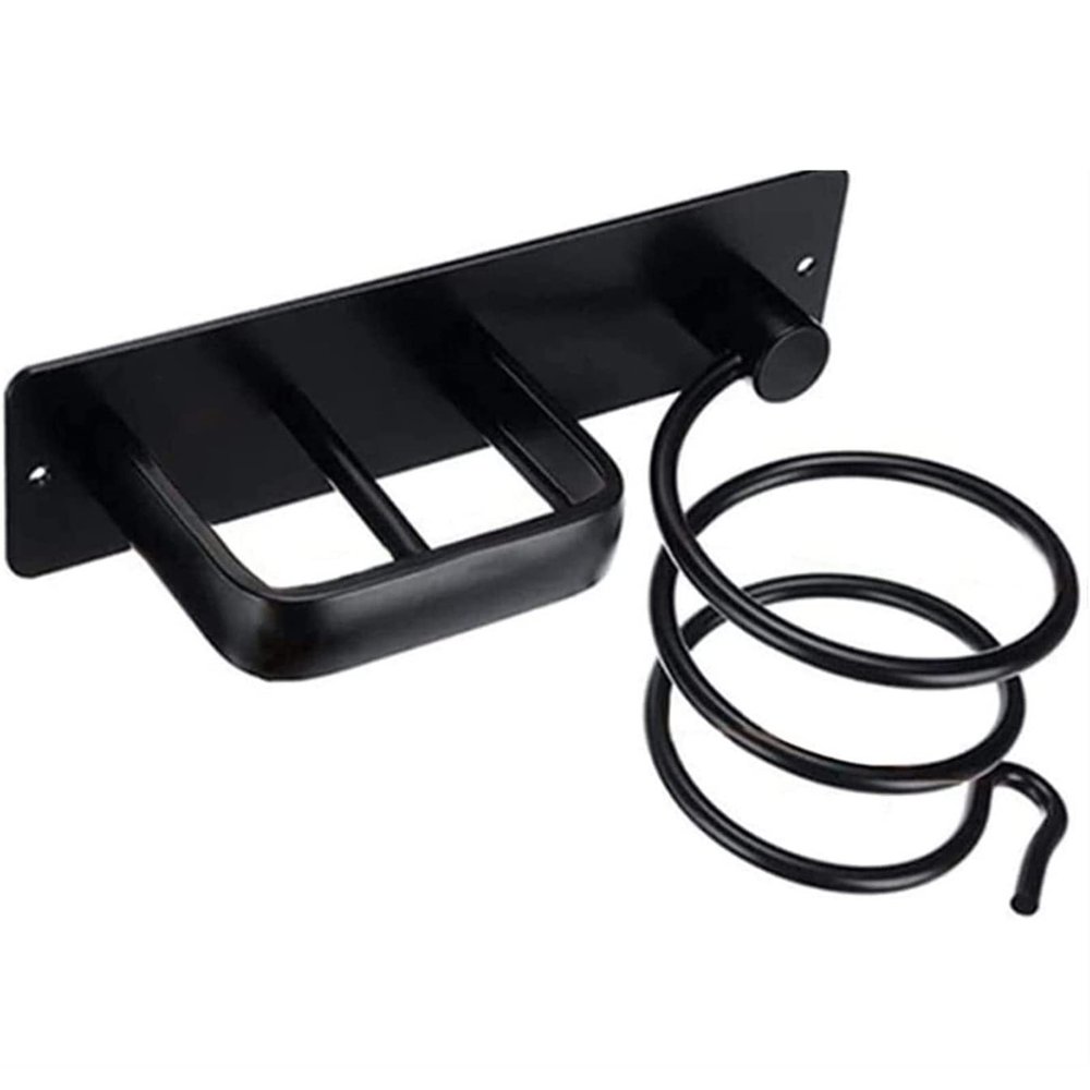NPQPNAFC Hair Dryer Holder, Hair Dryer Holder Organized Rack Wall Mounted Hair Straightener Stand Bathroom Shelf Storage Shelves Accessories Shelves Stands