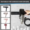 NPQPNAFC Hair Dryer Holder, Hair Dryer Holder Organized Rack Wall Mounted Hair Straightener Stand Bathroom Shelf Storage Shelves Accessories Shelves Stands view 4