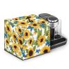 Hudotybom Cocktail Machine Cover Butterfly Sunflower Cocktail Maker Dust Cover Protector Kitchen Appliance Cover with Multi Pockets and Handle for Store Cocktail Capsules and Accessories view 1