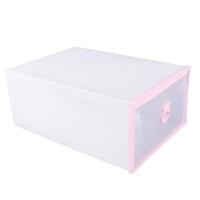 Outanaya Thickened Shoe Storage Box Drawer Type Plastic Organizer for Shoes Design Window for Easy Viewing Space-saving Container for Home and Closet