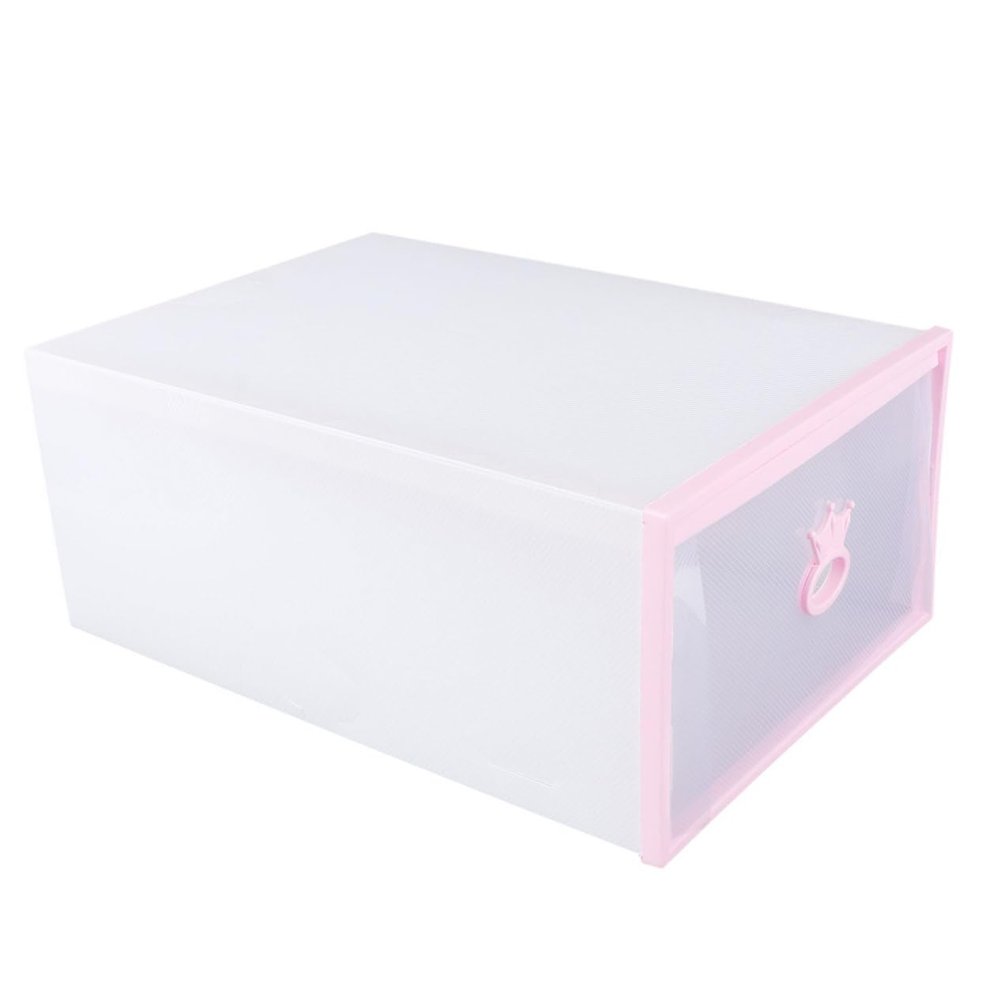 Outanaya Thickened Shoe Storage Box Drawer Type Plastic Organizer for Shoes Design Window for Easy Viewing Space-saving Container for Home and Closet