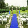 Wedding Aisle Runner Indoor and Outdoor Party Aisle Runner Walkway Carpet Decoration for Beach Wedding Ceremony (Blue) view 2