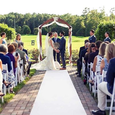 Aisle Runner for Wedding Ceremony, White Carpet Runner for Party, Christmas Decorations, Indoor & Outdoor 140gsm Thickness