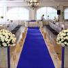 Blue Aisle Runner for Wedding Ceremony 4FTx50FT Aisle Runner Rug Beach Carpet Aisle Runner for Party Outdoor Decoration (Royal Blue) view 4