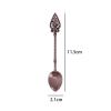 LEIXIUSM , Teaspoons Retro Coffee Spoon Sugar Tea Dessert Cake Spoons Mini Carved Ice Cream Teaspoon Small Alloy Teaspoon Cutlery Accessories view 3