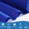HomeLoft Basics Blue Aisle Runner for Wedding Ceremony 4FTx50FT Aisle Runner Rug Beach Carpet Aisle Runner for Party Outdoor Decoration (Royal Blue), 120500cm, White view 2