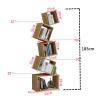 Book Shelf Bookcase Storage Display Bookshelf 5 Tiers Bookshelf Creative Stacking Square Bookshelf Home Storage Rack Bookcase Office Decoration Display Rack for CDs/Movies/Books/Display Shelves ( Colo view 2