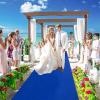 Aisle Runner for Wedding Ceremony Blue Carpet Event Runner Rug for Indoor Outdoor Wedding Party Decorations view 2