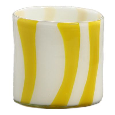LWCHUANG Glass Cylindrical Vase, Zebra Pattern Glass Vase, Modern Simple and Light Luxury Glass Vase, Suitable for Placement in The Living Room, Bedroom, Kitchen, Dining Table