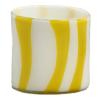 LWCHUANG Glass Cylindrical Vase, Zebra Pattern Glass Vase, Modern Simple and Light Luxury Glass Vase, Suitable for Placement in The Living Room, Bedroom, Kitchen, Dining Table view 1