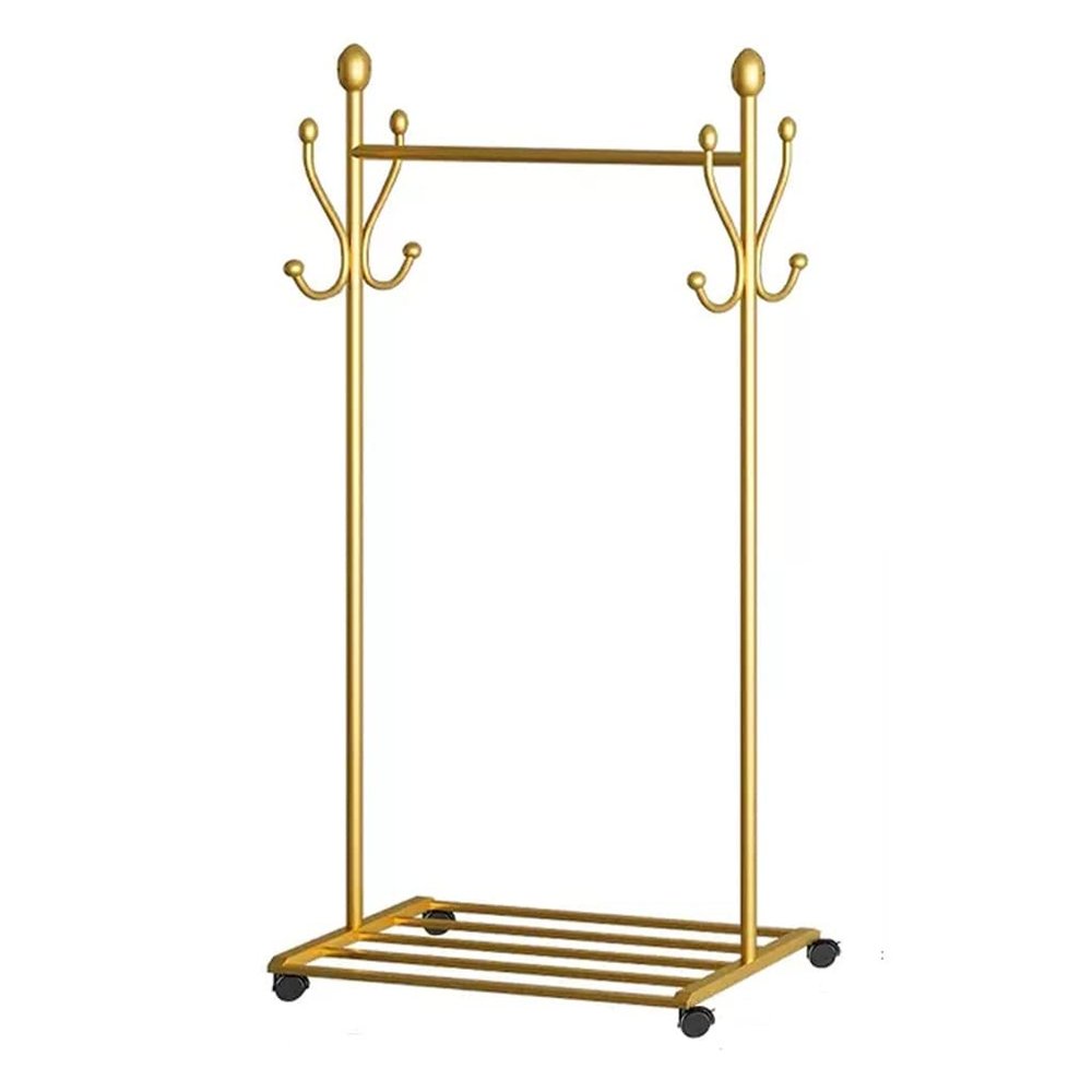 Coat Rack Freestanding Coat Rac Creative Hanger Floor Bedroom Balcony Clothes Hanger Home Storage Clothes Rack Nordic Simple Coat Rack with Wheels Hall Tree Stand Coat Hanger Standing ( Color : A , Si