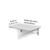 JATIBOSH Multifunctional Folding Wall-Mounted Drop-Leaf Table,Durable Wall-Mounted Bar Tables,Wooden Laptop Desk,Dining Table,Study Table,Environmental Friendly,Space Saving view 3