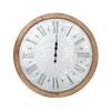 A&B Home 32.5" Grant Oversized Wall Clock, Metal and Wooden Design Large Decorative Clocks Industrial Decor for Living Room Home Office view 3