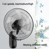 18 Inch High Velocity Industrial Wall Mounted Fan,Oscillating Wall Mount Fan,High Velocity/Black/Heavy Duty,3 Speed for Industrial, Commercial, Residential, and Shop Use ( Color : Manual , Size : 16in view 4