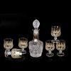 7 piece whiskey decanter set for men, 27oz crystal decanters for liquor, 7.1oz whiskey glasses set of 6, crystal glasses for drinking rum cognac scotch tequila bourbon unique gifts for men view 1