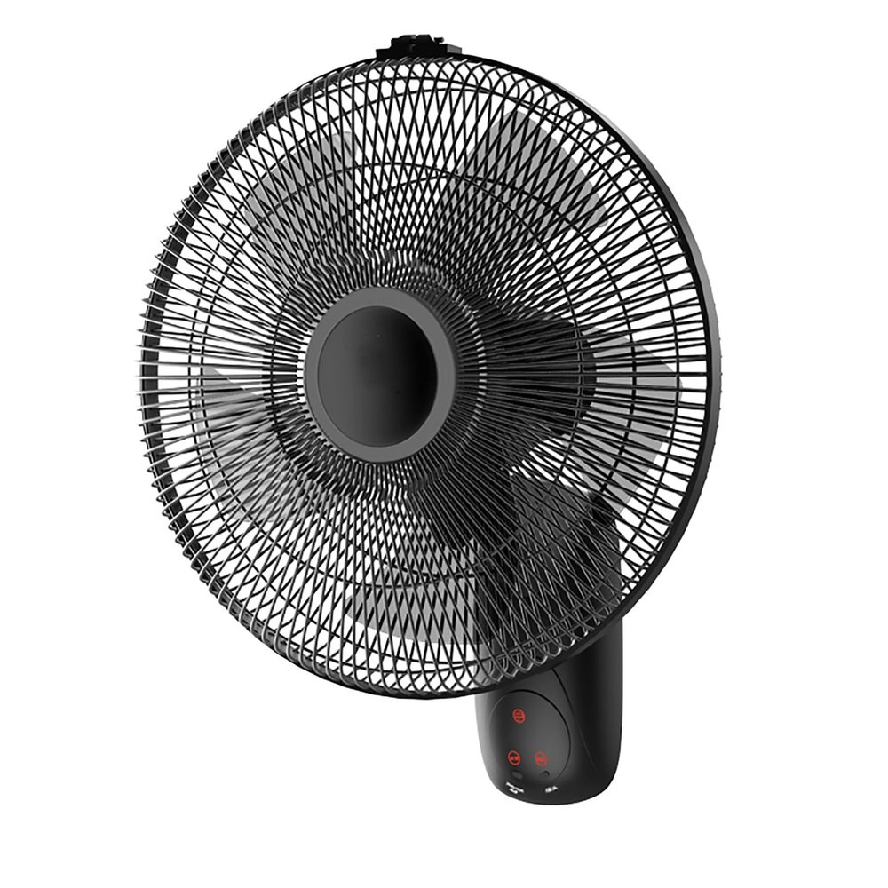 HSPLXYT 16" Oscillating Wall Mount Fan,18" Industrial Wall Mount Fan,3 wind speeds for domestic, commercial and industrial use (manual/remote control),Adjustable Head (Color : Manual, Size : 16in)