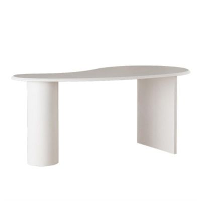 IBONSON Desk Organizers 1.4/1.6M Creative Special-Shaped Office Desk Nordic Simple Writing Desk Workstation Home Office Computer Laptop Desk Standing Desk (Color : White, Size : 140 * 70 * 75cm)