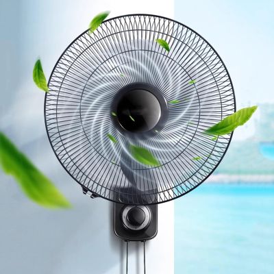 16"/18" Oscillating Wall Mount Fan,Quiet 3-Speed Wall Mount Fan with Remote Control,wall mount fans indoor/outdoor,Adjustable tilt angle and high wind speed for garages, decks and bedrooms ( Color : R