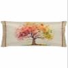 Abstract Plant King Pillow Cases, Gradient Leaves Tree Linen Texture Satin Pillow Case Cover with Smooth Hidden Zipper Closure, Soft Throw Pillow Covers Cases for Home Decoration 20 X 40 Inches view 1